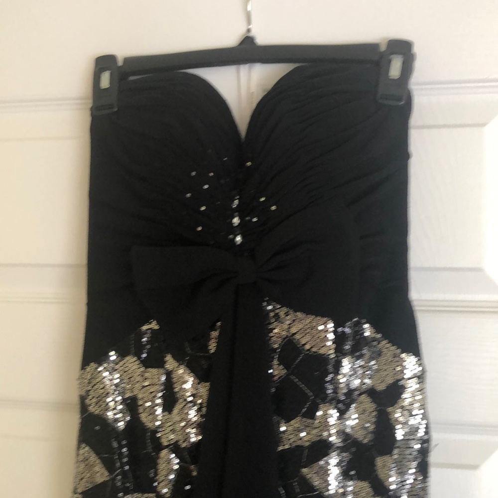 Alyce Designs beautiful silver and black gown